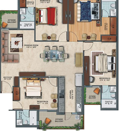 Master floor plan